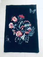 Leuke bloemen deurmat badmat badkamermat zwart 60x90 ikea, 50 tot 100 cm, Zwart, Zo goed als nieuw, Rechthoekig
