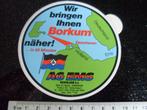 sticker borkum eemshaven ag ems nederland delfzijl, Verzenden, Zo goed als nieuw, Bedrijf of Vereniging