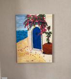 Zelfgemaakt acrylverf schilderij 60x80 cm, Antiek en Kunst, Kunst | Schilderijen | Abstract, Ophalen