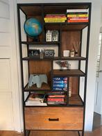 Teakhouten wandkast met lade, Ophalen, 200 cm of meer, Teakhout, 50 tot 100 cm