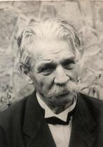 Zw/w foto kaart Albert Schweitzer 1954 t.b.v. een ziekenhuis, Gebruikt, Verzenden, Foto, 1940 tot 1960
