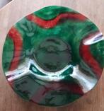 Prachtige rood/groene kunstschaal, Antiek en Kunst, Kunst | Designobjecten, Ophalen of Verzenden