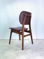 stoel Deense stijl houten frame skai bekleding 60s 70s, Gebruikt, -, -, Vintage