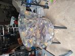 Woood fauteuil Jungle print, antraciet/groen, oranje details, Ophalen, Zo goed als nieuw