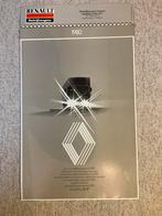 Renault kalender 1980, Ophalen of Verzenden, Maandkalender, Zo goed als nieuw