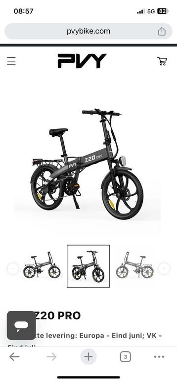 Elektrische opvouwbare ebike