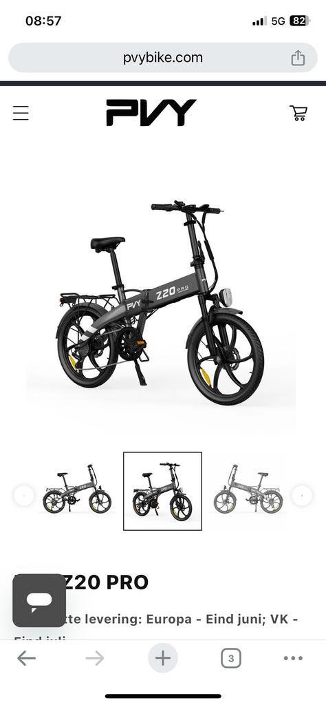 Elektrische opvouwbare ebike, Fietsen en Brommers, Elektrische fietsen, Zo goed als nieuw, Overige merken, 30 tot 50 km per accu