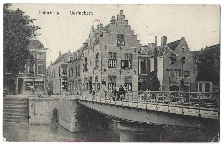 Gorinchem, Peterbrug, Verzamelen, Ansichtkaarten | Nederland, Gelopen, Zuid-Holland, Voor 1920, Verzenden