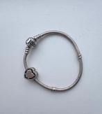 Pandora Armband met Bedel - Zilver 17cm, Ophalen of Verzenden, Zo goed als nieuw, Zilver, Met bedels of kralen