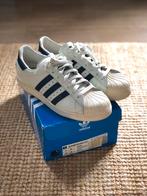 Adidas Originals Superstar 80s DLX White/ Navy Maat 42 2/3, Verzenden, Wit, Adidas Originals, Sneakers of Gympen