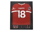 Cody Gakpo Liverpool 22/23 Ingelijst Thuis shirt gesigneerd, Verzamelen, Sportartikelen en Voetbal, Buitenlandse clubs, Soccersignings.nl