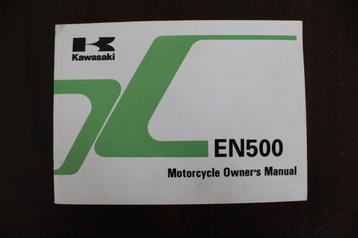 Kawasaki EN500 1996 motorcycle owner's manual EN500-A7 beschikbaar voor biedingen