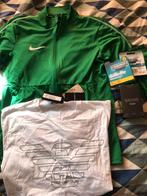 Nike trui, armani T-shirt, parfum D’ore, Gillettemach3 8st., Kleding | Heren, Ophalen of Verzenden, Nieuw, Maat 48/50 (M), Wit