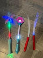 4x toverstok toverstaf lichtjes ledlicht speelgoed decoratie, Ophalen of Verzenden, Gebruikt, Jongen of Meisje