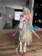Barbie prinses met dansend muziek paard, Kinderen en Baby's, Speelgoed | Poppen, Ophalen of Verzenden, Zo goed als nieuw, Barbie