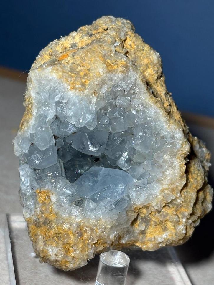 Prachtige Celestien Geode. 7, Verzamelen, Mineralen en Fossielen, Mineraal, Ophalen of Verzenden