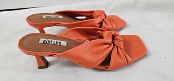 orange sandalen van Bibi lou maat 37 (17625) beschikbaar voor biedingen