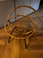 Vintage Rotan Stoel, Huis en Inrichting, Stoelen, Ophalen, Gebruikt, Bruin, Riet of Rotan