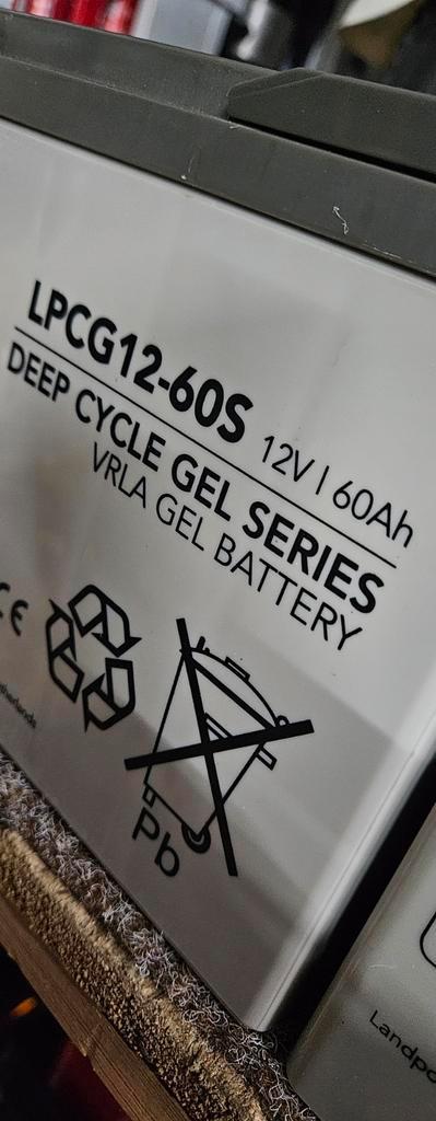 Nieuwe 12v 60ah Landport gel accu's / deep cycle accu's, Audio, Tv en Foto, Accu's en Batterijen, Nieuw, Oplaadbaar, Ophalen