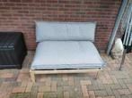 Bankje met palletkussens, Ophalen, Zo goed als nieuw, 2 zitplaatsen
