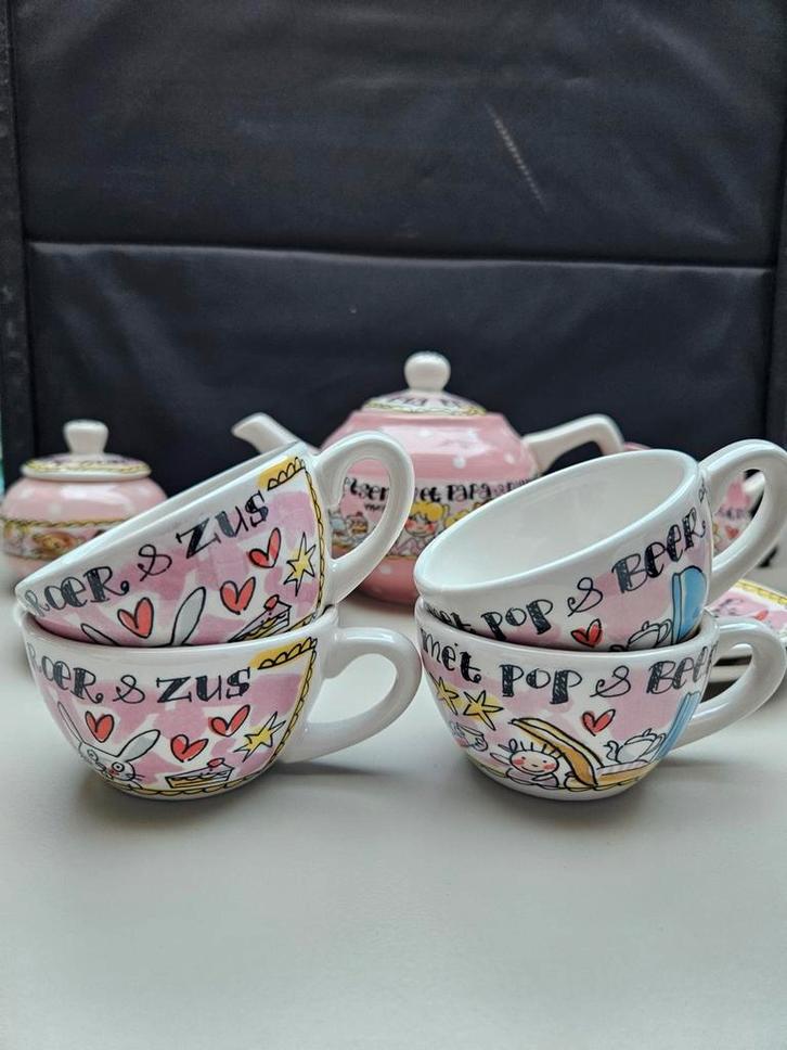Blond Amsterdam Servies - Kinder theeset, Huis en Inrichting, Keuken | Servies, Zo goed als nieuw, Compleet servies, Blond Amsterdam