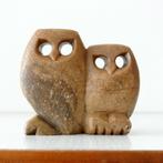 uit steen gehouwen vintage UILTJES presse-papier brutalist, Ophalen of Verzenden, Gebruikt, Dier