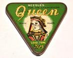 Japans blik grammofoon Queen naalden gramophone needle tin, Overige merken, Gebruikt, Ophalen of Verzenden