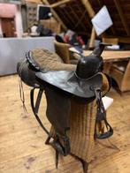 Vintage leren western paarden zadel, Antiek en Kunst, Ophalen