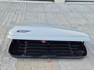 Mooie grote Hapro Travelbox 4.5 MF grijze dakkoffer skibox  beschikbaar voor biedingen