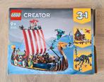 Lego creator Vikingschip en de Midgaardslang - 31132, Kinderen en Baby's, Speelgoed | Duplo en Lego, Ophalen of Verzenden, Zo goed als nieuw
