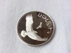 1987 Oman - Black eagle - proof silver WWF, Postzegels en Munten, Midden-Oosten, Zilver, Ophalen of Verzenden, Losse munt