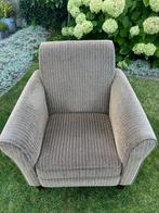 2x Fauteuils krijtstreep buin 2 stoelen, Ophalen, Hout, Gebruikt, 75 tot 100 cm