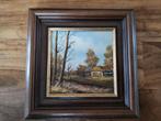 Schilderij van een landelijk tafereel schilder is J.Kok, Ophalen of Verzenden