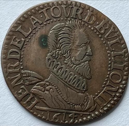 Boullion en Sedan twee liard 1614 hele mooie munt, Postzegels en Munten, Munten | Europa | Niet-Euromunten, Losse munt, Frankrijk