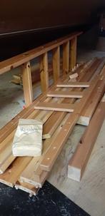 Blankhouten hoogslaper met buro, Ophalen, Zo goed als nieuw, Hoogslaper