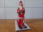MOOIE OUDE KERSTMAN VAN CELLULOID OP SKI, Ophalen of Verzenden, Zo goed als nieuw