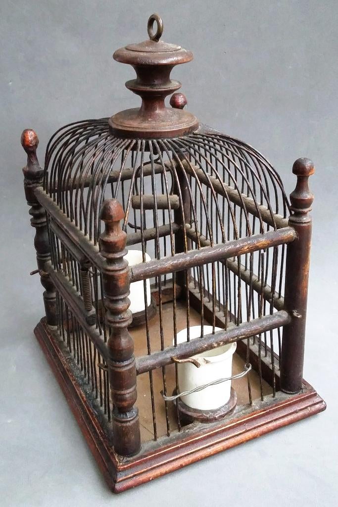 Om 1900 KLEIN Frans Vogelkooitje Vinkenkooitje Vogel Kooitje, Ophalen of Verzenden