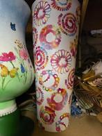 Decoratieve Vaas met Kleurrijke afbeeldingen, Ophalen, Overige kleuren, 50 tot 75 cm, Glas