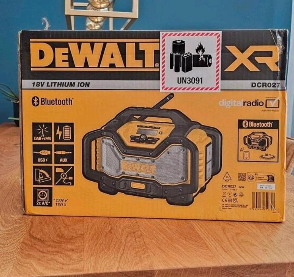 Nieuwe DeWalt DCR027 bouwradio, Audio, Tv en Foto, Radio's, Ophalen of Verzenden, Nieuw, Bouwradio