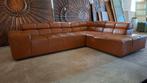 Hoekbank leer modulair, Ophalen, Gebruikt, Leer