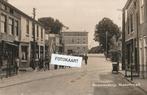 Fotokaart Numansdorp - Voorstraat - volk - spoorlijn - 1936, Ophalen of Verzenden, 1920 tot 1940, Gelopen, Zuid-Holland