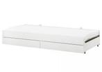 SLÄKT Onderbed met Opbergruimte - Nieuw in Doos!, Huis en Inrichting, Ophalen, 90 cm, Eenpersoons, Wit
