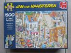 JAN VAN HAASTEREN : DE BOUWPLAATS 1500 stukjes ! Nr.17461, Ophalen of Verzenden, 500 t/m 1500 stukjes, Zo goed als nieuw, Legpuzzel