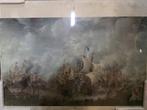 Mooi prent van schepen uit de goeden eeuw, achter glas, Antiek en Kunst, Kunst | Schilderijen | Klassiek, Ophalen