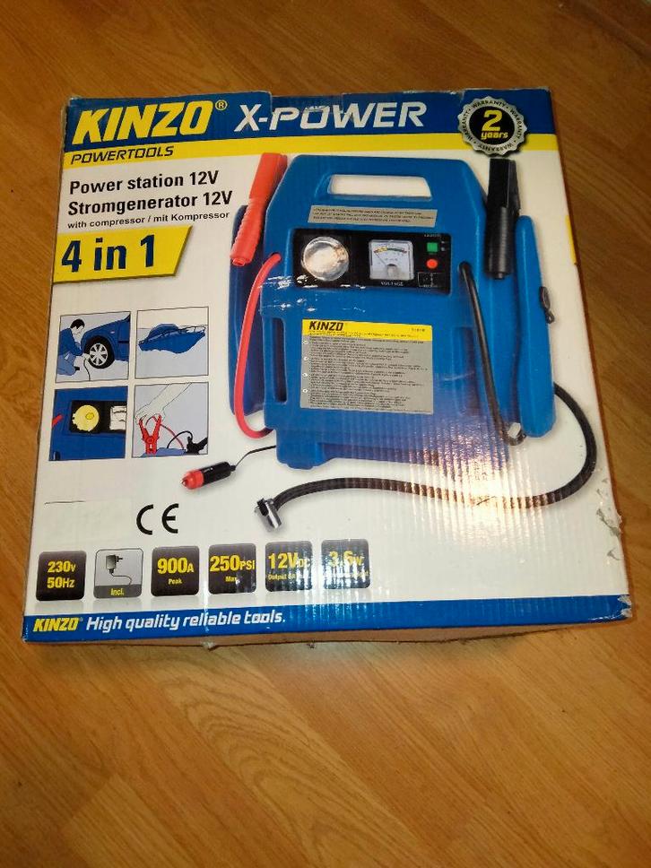 Kinzo x power power station - accu defect, Auto diversen, Jumpstarters, Zo goed als nieuw, Ophalen of Verzenden