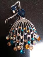 Ballerina Broche - 7 cm, Overige materialen, Nieuw, Ophalen of Verzenden, Zilver