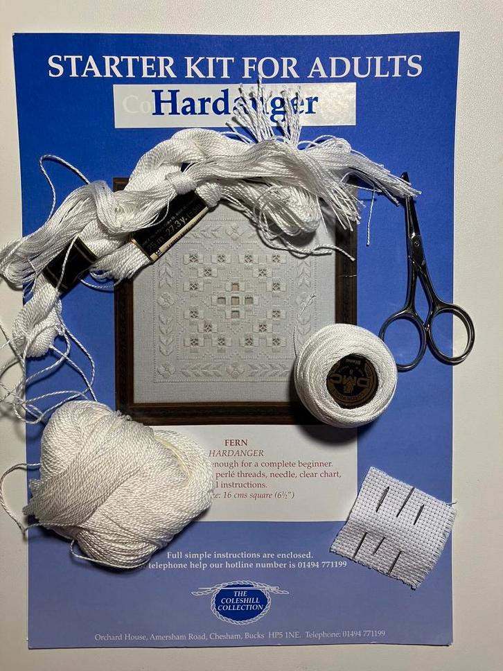 Hardanger Embroidery materials & patterns, Hobby en Vrije tijd, Borduren en Borduurmachines, Zo goed als nieuw, Borduurpakket