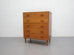 Vintage Teak Ladekast - Simpla Lux - 5 Lades, Ophalen, Gebruikt, 50 tot 100 cm, Onbekend
