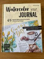 Watercolor your Journal - Tekenen en Schilderen, Boeken, Hobby en Vrije tijd, Ophalen of Verzenden, Zo goed als nieuw, Tekenen en Schilderen