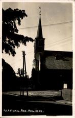 Klaaswaal FOTOKAART Ned herv kerk  st 1942, Gelopen, Zuid-Holland, Ophalen of Verzenden, 1920 tot 1940